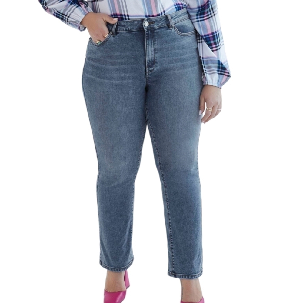 Penningtons 1948-Fit Medium Wash Bootcut Jeans Size 26P NWT